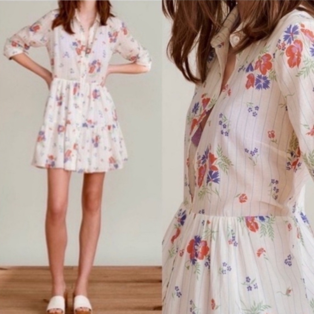 VERONICA BEARD/"Jemelia"Floral Print Women's Dress
